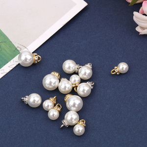 Vòng Ngọc Trai 8-16Mm Trắng Nhựa <span class=keywords><strong>Loose</strong></span> Hạt May Nút Cho Quần Áo May DIY - Product Image 4