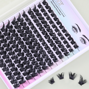 Cụm lông mi Kit nhãn hiệu riêng Lash cụm Tóc tổng hợp tái sử dụng tàn ác-miễn phí DIY Trung Quốc venders - Product Image 1
