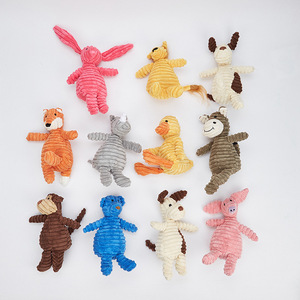Custom Small MOQ Corduroy Pet Chew <b>Toys</b> Animal Shaped Dog Training Interactive <b>Toys</b> With Sound Pets chew <b>toys</b> - Product Image 2
