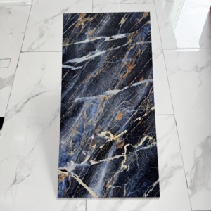 <span class=keywords><strong>Carrelage</strong></span> <span class=keywords><strong>de</strong></span> sol <span class=keywords><strong>de</strong></span> luxe 600x1200 bleu avec veines dorées brillant pour salon et <span class=keywords><strong>salle</strong></span> <span class=keywords><strong>de</strong></span> <span class=keywords><strong>bain</strong></span>, en porcelaine effet marbre, vente en gros - Product Image 6