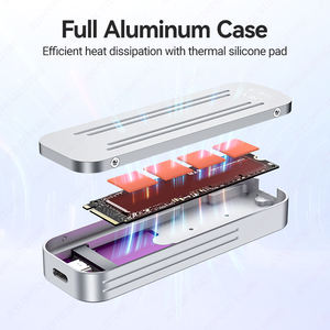 Внешний твердотельный накопитель JEYI I9GTR 4 ТБ M.<span class=keywords><strong>2</strong></span> NVMe без инструментов для установки, алюминиевый корпус, USB 3.<span class=keywords><strong>2</strong></span>/3.1 10 Гбит/с Type-C, портативный - Product Image 6