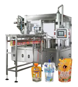 Wholesale In China High Quality Juice Milk/Yogurt Milk Standing Up Spout Pouch Filling Sealing Capping Packaging Machine