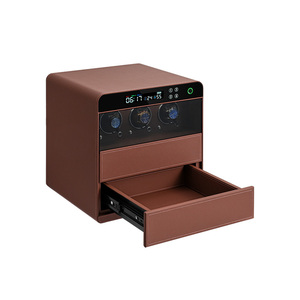 Tùy chỉnh PU da bên trong xem Winder Hộp An toàn xem quanh co và lưu trữ mật khẩu kỹ thuật số an toàn - Product Image 1