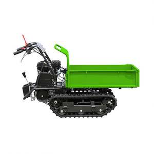 300 किलोग्राम भार क्षमता गैसोलीन इंजन मिनी डम्पर सभी इलाके रबर ट्रैक ट्रांसपोर्टर क्रॉलर हैंड कार्ट और ट्रॉली - Product Image 3