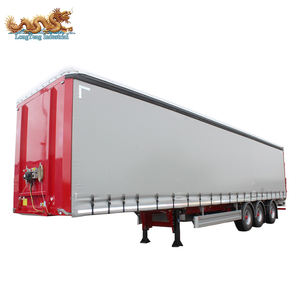 Chine <span class=keywords><strong>Remorque</strong></span> de camion Dry Van 40ft simple ou double rideau en PVC <span class=keywords><strong>semi</strong></span>-<span class=keywords><strong>remorque</strong></span> latérale avec bâche à vendre - Product Image 3