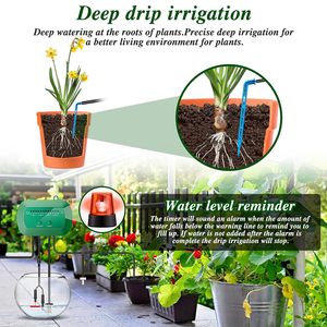 Garden Greenhouse Backyard Watering Controllers Dripper Kit Micro Drip <b>Pumps</b> <b>Solar</b> Power Auto Drip Irrigation System - Product Image 5