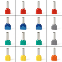 Embouts à double fil isolés en nylon PA66 Bornes à sertir polarisées 2x0.5-16 mm² pour panneaux de commande (UL 486F CE)