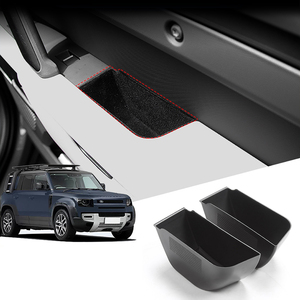 Car Door Side Storage Box Compatible with Door Storage Land Rover Defender 2023 2022 Door Side Storage Box Handle Armrest Tray