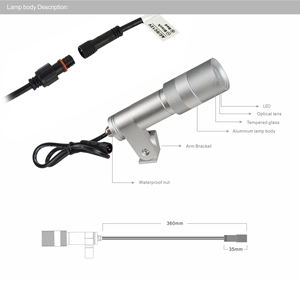 Haute qualité <span class=keywords><strong>IP67</strong></span> extérieur LED <span class=keywords><strong>Spot</strong></span> pelouse lumière nouveau Design pour jardin éclairage corps en aluminium avec alimentation cc - Product Image 3