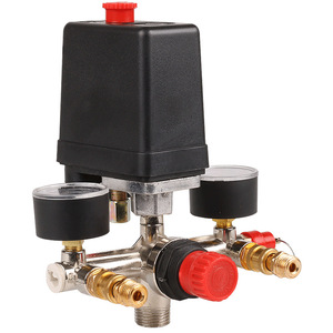 Vanne de régulation de pression pour compresseur d'air, raccord 1/4 M8, vanne à bille avec manomètre et buse, pièces industrielles - Product Image 5