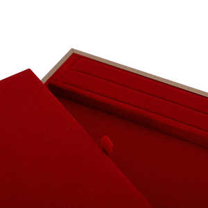 Light Luxury <b>Red</b> Velvet Lining Customizable Color Modern Stylish Handmade Jewelry Storage Display Tray European Ornament Tray - Product Image 6