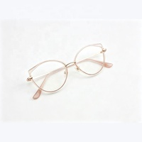 Gafas con Forma de Ojo de Gato, Anti Luz Azul, Diseño Elegante, Protección Ocular, Montura Óptica CR39 para Mujer
