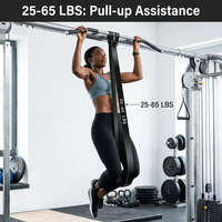 Ensemble de bandes d'exercice épaisses en latex naturel pour assistance aux tractions, boucles robustes de 5 à 125 LBS pour la musculation et le renforcement progressif en salle de sport