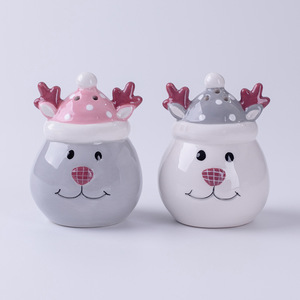 Salière et poivrière en céramique, salière et poivrière en céramique en forme de <span class=keywords><strong>chat</strong></span> avec herbes et épices - Product Image 5