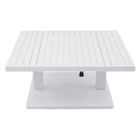 de patio moderne chaises 8 places meubles de jardin extérieur ensembles de salle à manger en corde d'aluminium de 9 pièces