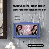 Accessoires de douche de style mignon rotatif à 360 degrés Support de téléphone étanche flexible pour salle de bain