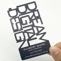 Kartu Hadiah Logam Logo Kustom Tahan Gores Berkualitas Tinggi dengan Ukiran Laser Matte untuk Hadiah Perusahaan Eksekutif