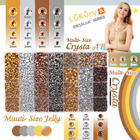 28 grilles taille mixte strass colorés Nail Art décorations 3D Flatback cristal ongles breloques