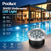 42mm 52mm 62mm Runde Mini Einbau-LED 12V Untergrundbeleuchtung Unterwasser IP68 Wasserdichte LED Einbau-Poolleuchten