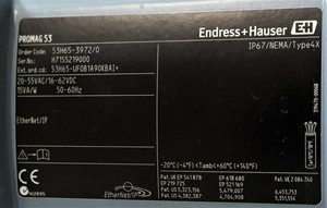 เครื่องวัดการไหล Plc Endress + Hauser Promag H <span class=keywords><strong>53</strong></span> 53h65-3972/0 รุ่น Dn65 ผ่านการทดสอบแล้ว พร้อมการรับประกันสินค้า - Product Image 2
