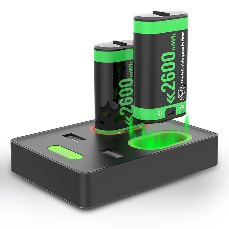 Station d'accueil de charge avec batterie rechargeable pour support de chargeur de manette Xbox Autres accessoires de jeux vidéo HBX-485