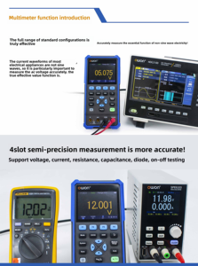 Owon hds2202s 3-in-1 cầm tay 200MHz 1gsa/S Oscilloscope với 2-CH phạm vi 1-ch afg DMM đa chức năng Tester - Product Image 3