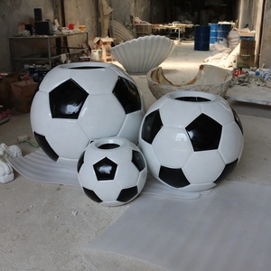 Escultura de <span class=keywords><strong>fútbol</strong></span> de fibra de vidrio, producto artesanal, estatua resina, decoración del hogar - Product Image 6