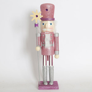 50cm 원목 크리스마스 호두까기 인형 세트, 창의적인 광택 마감 공예 장식, 축제 홈 장식품 및 선물 - Product Image 2