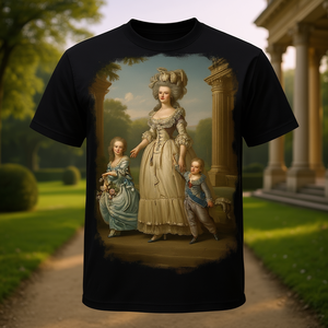 Camiseta con aspecto desgastado estilo vintage de Marie Antoinette Art - Product Image 3