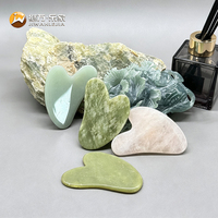 Jiwan Lejia – Rouleau de jade HD et planche Gua Sha personnalisables avec logo, masseur facial pour les poches sous les yeux et les rides, thérapie spa de marque