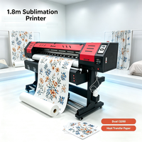 Máquina de Impresión Textil por Sublimación de Rollo a Rollo de 1.8 Metros con Cabezal I3200, Impresora de Transferencia Térmica de Inyección de Tinta para Tela de Poliéster