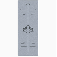 Geruchlose Matte PU-Yogamatte Rutschfest Verstärkt Verschleißfest 5mm Dick 183cm Lang für Sport Luxuriöse Bodennutzung