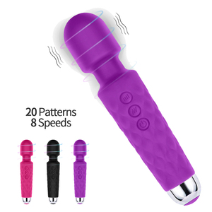20 kecepatan kuat wanita klitoris dewasa Masturbator mainan seks Vagina beton USB Dildo berguna pemijat Vagina AV tongkat <span class=keywords><strong>Vibrator</strong></span> - Product Image 1