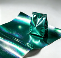 Poudre de pigment de revêtement à effet spécial GUANZUN pour l'impression d'emballages de luxe, vert holographique aluminium