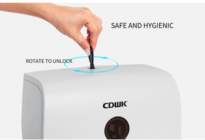 Distributeur de <span class=keywords><strong>papier</strong></span> <span class=keywords><strong>toilette</strong></span> <span class=keywords><strong>mural</strong></span> moderne en plastique CDWK pour hôtel avec support double rouleau - Product Image 4
