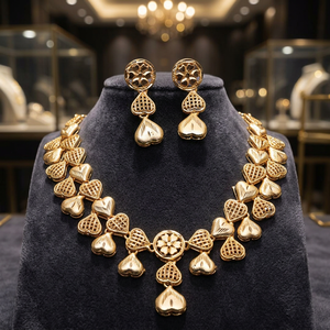 Collares de Moda al por Mayor, Juego de Joyería Turca Chapada en Oro de 14K, 18K y 24K, Joyería Tradicional, Joyería de Latón Chapada en Oro - Product Image 1