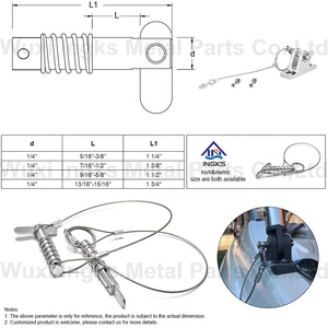 Cung Cấp Chất Lượng Tốt Bằng Thép Không Gỉ Tùy Chỉnh 1/4 "Thuyền Phát Hành Nhanh Chóng Thả Khóa <span class=keywords><strong>Pin</strong></span> - Product Image 5