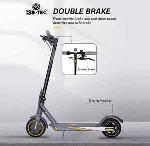 Scooter elettrico elettrico pieghevole da 8.5 pollici Per adulti con velocità di 25 chilometri all'ora e doppio sistema frenante - Product Image 5
