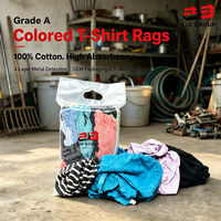 Chiffons en coton 100% de qualité supérieure, à texture douce, colorés, pour le nettoyage industriel des déversements d'huile