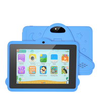 Tablette éducative Android 7 pouces adaptée aux enfants de 3 à 7 ans, motifs riches, coque en silicone anti-chute