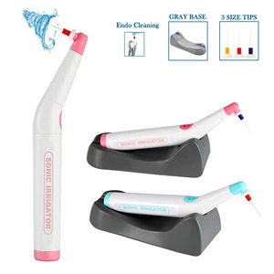 เครื่องทำความสะอาดฟันแบบโซนิคพร้อมหัวทำความสะอาด 3 แบบ ฐานสีเทา สำหรับการรักษารากฟัน - Product Image 1