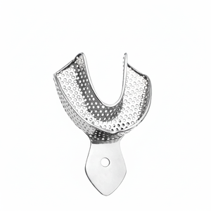Bandejas de impresión extragrandes de alta calidad para moldeo dental preciso Manual de acero metálico para prácticas dentales - Product Image 1
