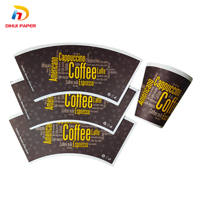 Cốc Giấy Tráng Pe Dùng Một Lần In Logo Theo Yêu Cầu Của Nhà Máy DIHUI Khoảng Trống 150 Ml Người Hâm Mộ Cho Cốc Giấy - Product Image 3