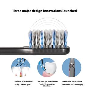 Escova de Dente para Adultos por Atacado, Escova de Dente Masculina e Feminina com Cerdas Espiraladas Altas e Cabo de Plástico para Uso Doméstico - Product Image 4