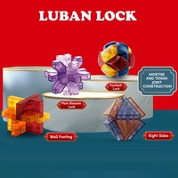 Jouets de casse-tête stimulants pour enfants : Cubes de puzzles 3D éducatifs, jeux de casse-tête imbriqués, casse-tête Luban pour test d'intelligence