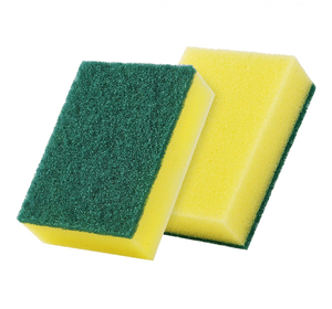 Éponge de cuisine à forte capacité de nettoyage, anti-rayures, éponge verte, tampon à récurer - Product Image 1