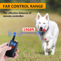 Haustierprodukte Training wiederaufladbarer vibrierender statischer Schock-Stop-Bellt kein Anti-Bellt-Halsband mit ferngesteuertem Beep-Vibrations-Schock