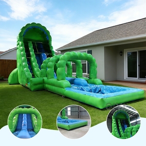Custom Outdoor Pastel Kids <b>Inflatable</b> Water Slide China for Girls Backyard Fun <b>Inflatable</b> Slip N Slide - Product Image 6