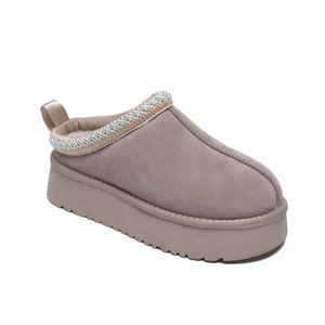 Botas de Nieve de Cuero Impermeables con Punta Cerrada para Mujer, de Alta Calidad, Lujosas, Originales, Modernas, Cálidas para Invierno, con Forro de Peluche - Product Image 6