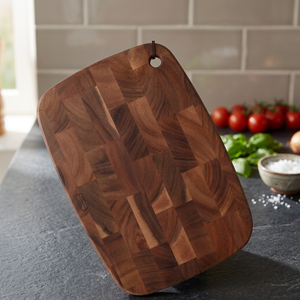 Tabla de Cortar Rectangular Ecológica de Madera de Acacia para Niños, Apta para Lavavajillas, 2 cm de Grosor, para Frutas y Carne - Product Image 4